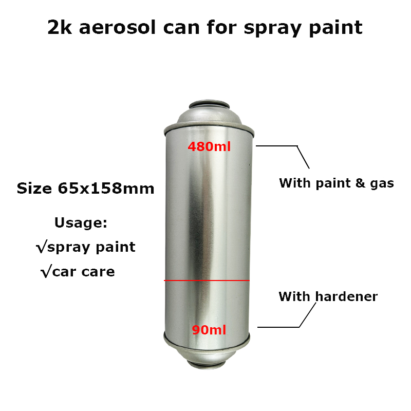 empty 2k aerosol spray can